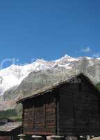 Berghütte Saastal - Bergpanorama