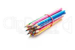 colored pencils  isolated on white