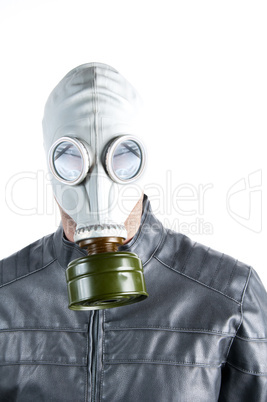 Man in Gas Mask