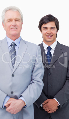 Young salesman with his mentor