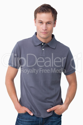 Young male with hands in his pockets Young male with hands in his pockets