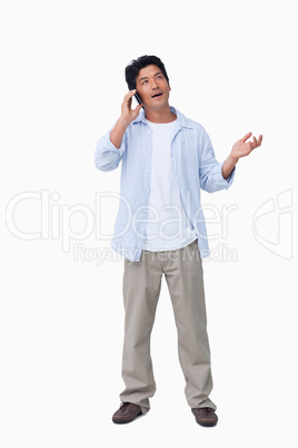 Male talking on the cellphone