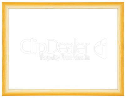 Yellow wooden frame