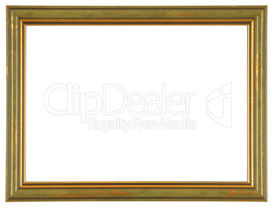 green wooden frame