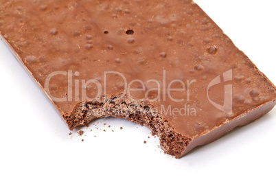 nibbled chocolate bar