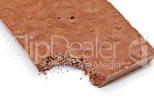nibbled chocolate bar