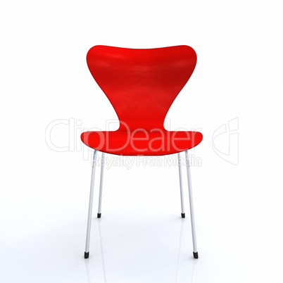 Der rote Designer Stuhl