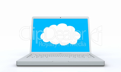 Laptop Silber - Cloudscreen