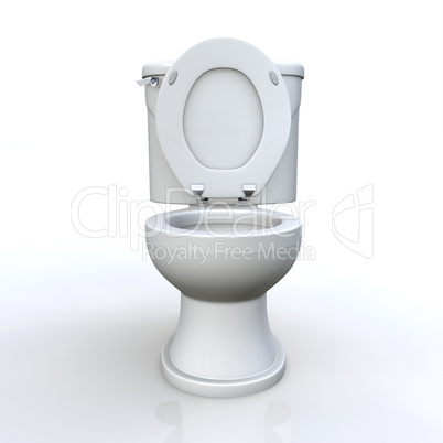 3D WC offen frontal