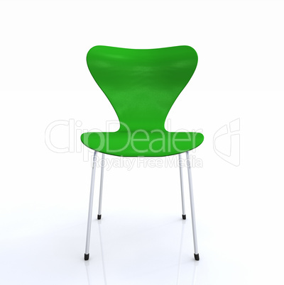 Der grüne Designer Stuhl