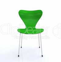 Der grüne Designer Stuhl