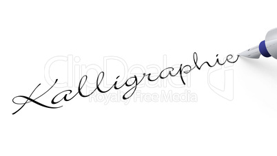 Stift Konzept - Kalligraphie