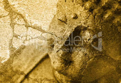 Grunge Buddha Background - Sepia Effekt