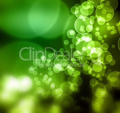 Fresh green glow Bokeh