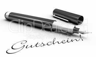 Gutschein - Stift Konzept