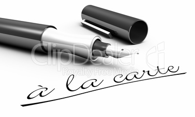 à la carte - Stift Konzept