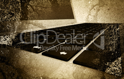 Altes Foto - Computer Tastatur