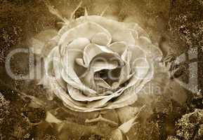 Altes Foto - Die Rose