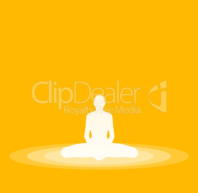 Yoga Pose Symbol - Gelb 20