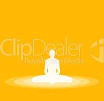 Yoga Pose Symbol - Gelb 20