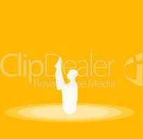 Yoga Pose Symbol - Gelb 25