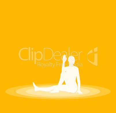 Yoga Pose Symbol - Gelb 28 Yoga Pose Symbol - Gelb 28
