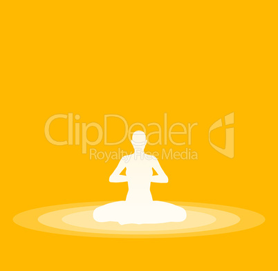 Yoga Pose Symbol - Gelb 30