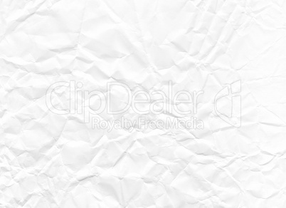 Texture of crumpled white paper