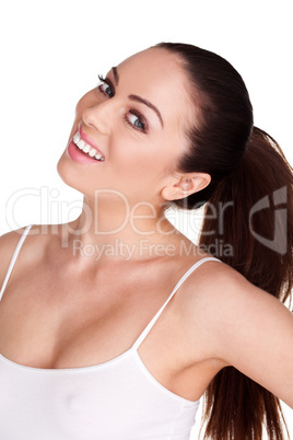 Natural Smiling Young Woman