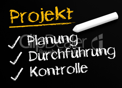 Projekt: Planung Durchführung Kontrolle