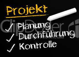 Projekt: Planung Durchführung Kontrolle