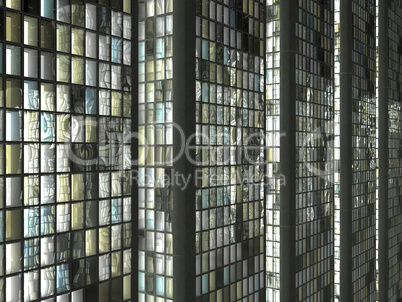 Closeup of Abstract skyscrapers windows