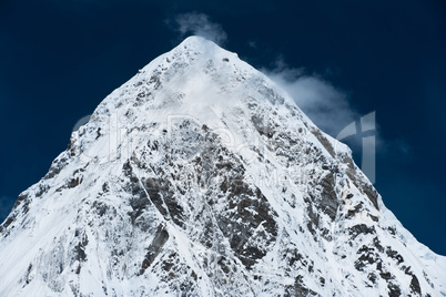 Pumo Ri Peak in Himalaya mountains
