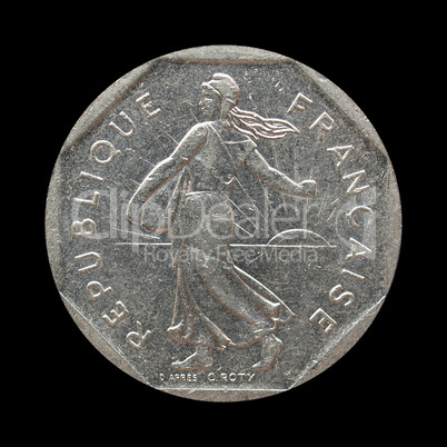 Vintage French coin