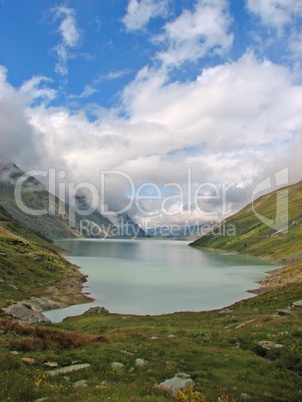 Bergsee in den Alpen