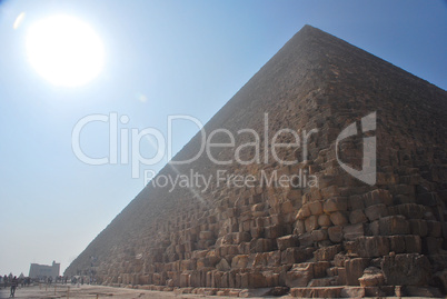 pyramid with sun
