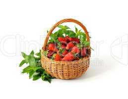 Strawberries in basket