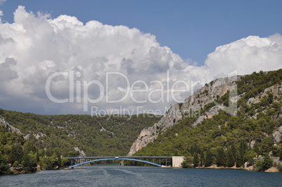 Brücke über den Krka-Fluss