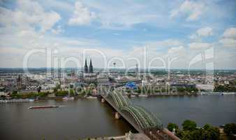 Köln, Panorama  / Cologne Skyline