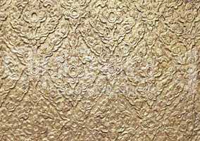 brown background with golden patterns