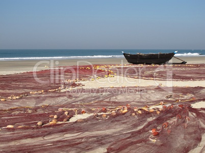 Fishing boat in Goa