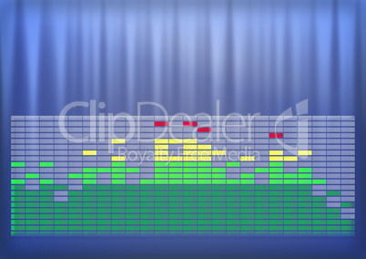 graphics-equalizer on abstract background