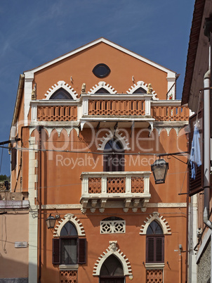 Iglesias, Altstadt mit hübschem Haus, Sardinien