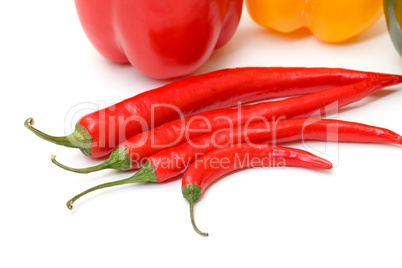 Chili pepper and paprika