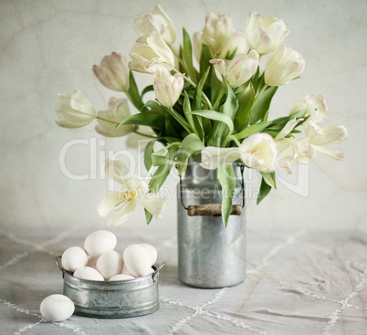 Tulpen und Eier