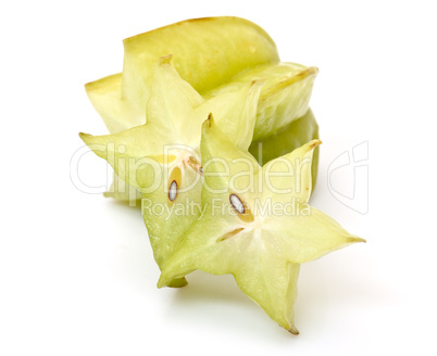 carambola with slices