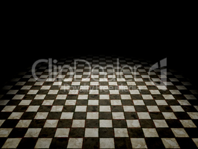 black and white tiles