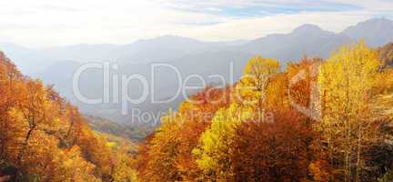 Balkan Mountains in the fall