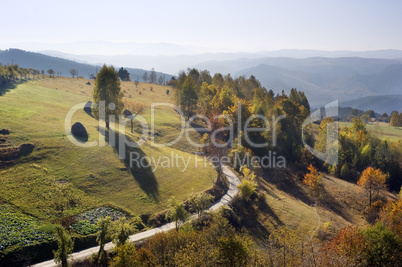 Beautiful autumn mountains