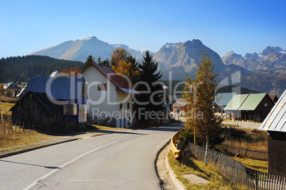 Serbian mountain village